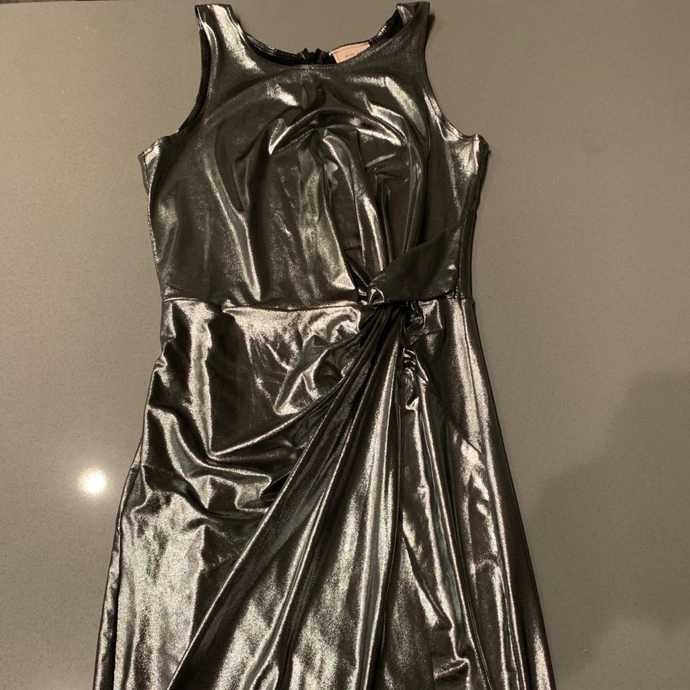Metallic Silver Love...Ady Dress